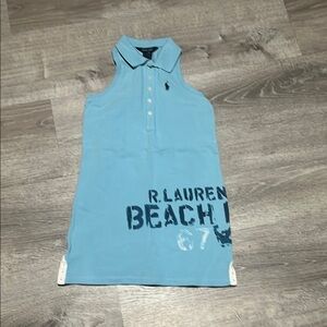 Ralph Lauren Blue Polo Dress with Logo